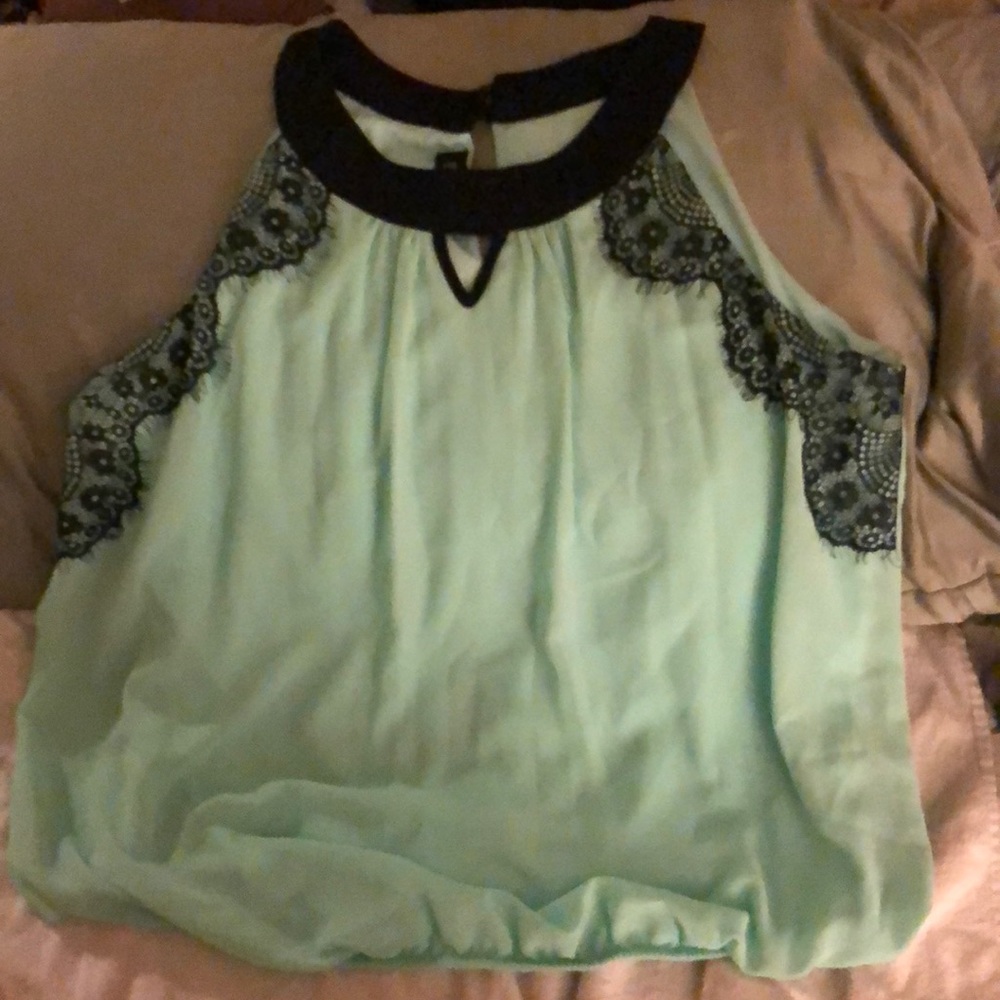 Mint halter top shirt
